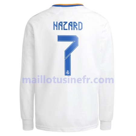 Maillot de Foot Real Madrid Eden Hazard 7 Domicile 2021-22 Manches Longues Maillot de Foot Real Madrid Eden Hazard 7 Domicile 2021-22 Manches Longues